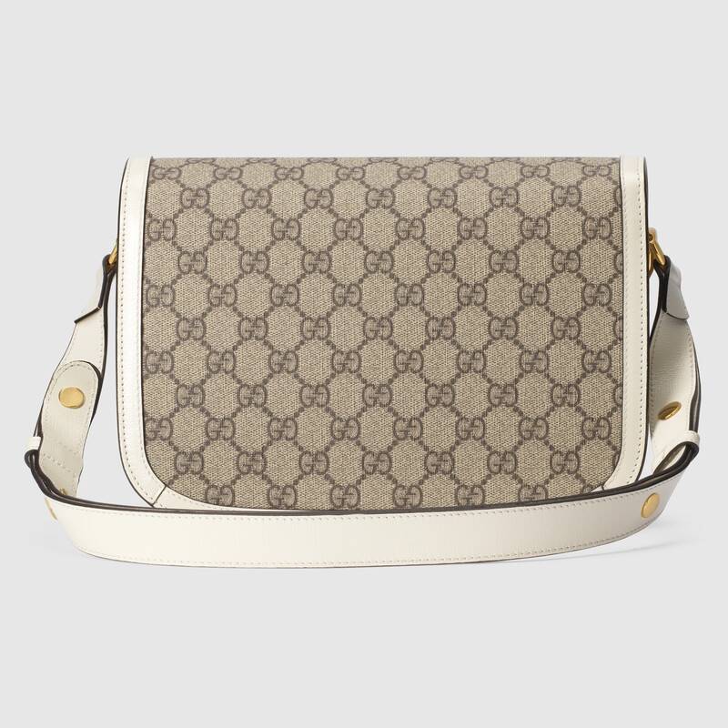 Gucci Horsebit 1955 Small Shoulder Bag 602204 White